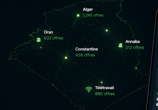 Carte des offres en Algérie
